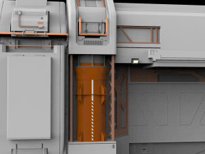 Sci-fi architectural element 12 3D Model