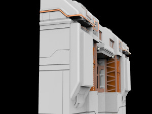 Sci-fi architectural element 12 Modèle 3D