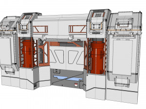 Sci-fi architectural element 12 Modèle 3D
