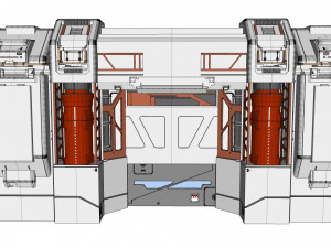 Sci-fi architectural element 12 Modèle 3D