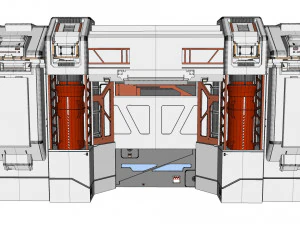 Sci-fi architectural element 12 3D Model