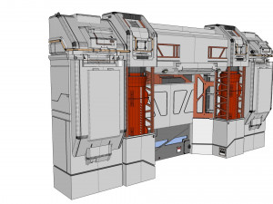 Sci-fi architectural element 12 Modèle 3D