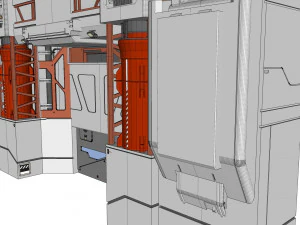 Sci-fi architectural element 12 3D Model