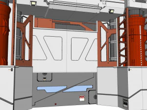 Sci-fi architectural element 12 3D Model