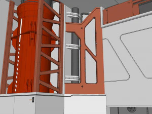 Sci-fi architectural element 12 3D Model