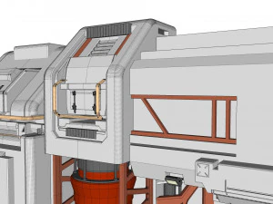 Sci-fi architectural element 12 3D Model
