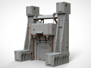 Sci-fi architectural element 11 3D मॉडल