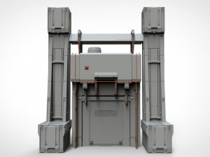Sci-fi architectural element 11 3D Model