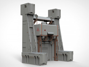 Sci-fi architectural element 11 3D Model