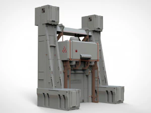 Sci-fi architectural element 11 3D Model
