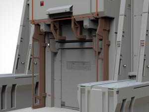 Sci-fi architectural element 11 3D Model