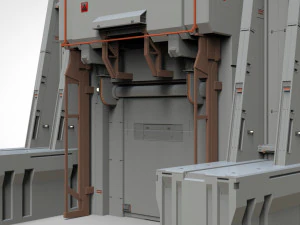Sci-fi architectural element 11 3D Model