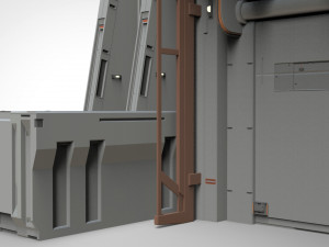 Sci-fi architectural element 11 3D Model
