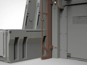 Sci-fi architectural element 11 3D Model