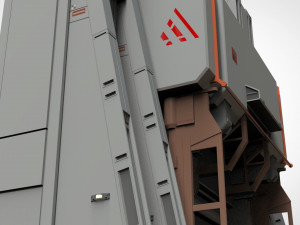 Sci-fi architectural element 11 3D Model