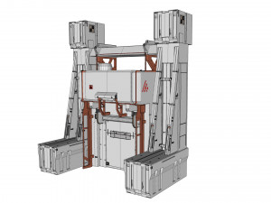 Sci-fi architectural element 11 3D Model