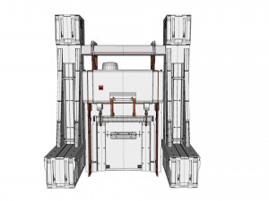 Sci-fi architectural element 11 3D Model