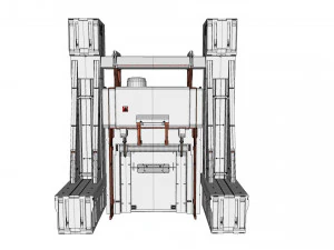 Sci-fi architectural element 11 3D Model
