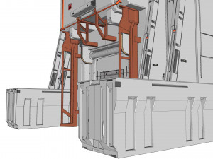Sci-fi architectural element 11 3D Model