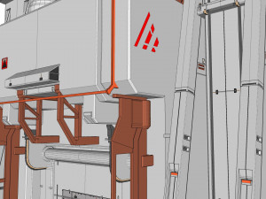 Sci-fi architectural element 11 3D Model