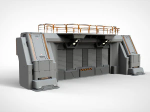 Porta fantascienza 4 Modello 3D