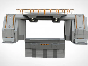 Sci fi door 4 3D Model