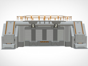 Sci fi door 4 3D Model