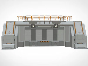Sci fi door 4 3D Model