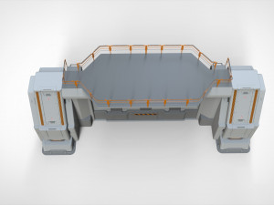 Sci fi door 4 3D Model