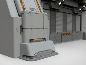 Sci fi door 4 3D Model