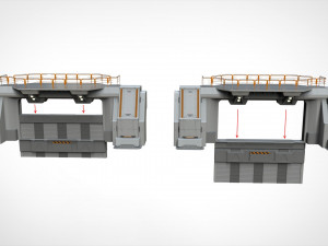 Sci fi door 4 3D Model