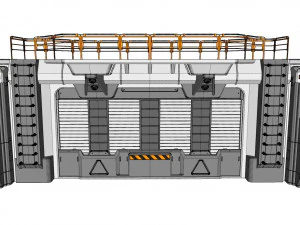 Sci fi door 4 3D Model