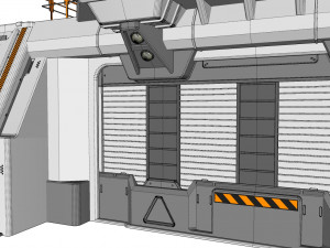 Sci fi door 4 3D Model