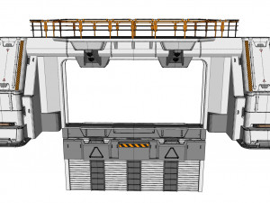 Sci fi door 4 3D Model