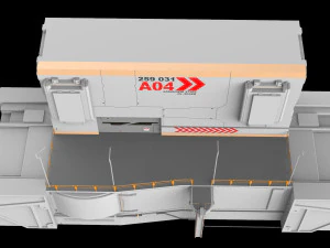 Sci-fi architectural element 13 3D Model