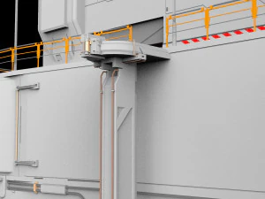 Sci-fi architectural element 13 3D Model