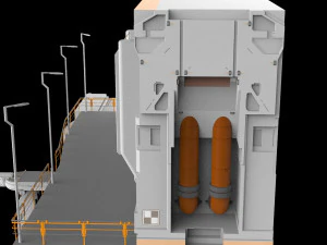 Sci-fi architectural element 13 3D Model
