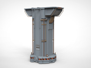 Sci-fi architecture elements collection 12 3D मॉडल