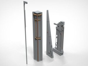 Sci-fi architecture elements collection 12 3D मॉडल