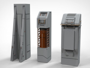 Sci-fi architecture elements collection 12 3D मॉडल