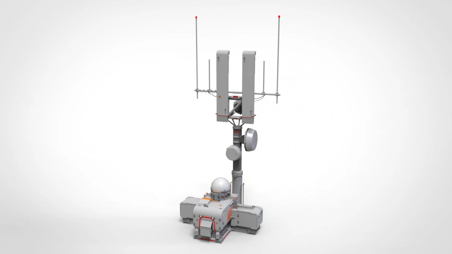 Научно-фантастическая антенна 16 3D Модель .c4d .max .obj .3ds .fbx .stl .blend 