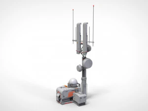 Научно-фантастическая антенна 16 3D Модель