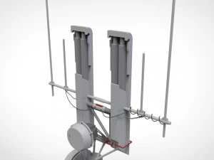 Научно-фантастическая антенна 16 3D Модель