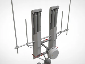 Научно-фантастическая антенна 16 3D Модель