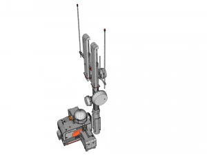 Научно-фантастическая антенна 16 3D Модель