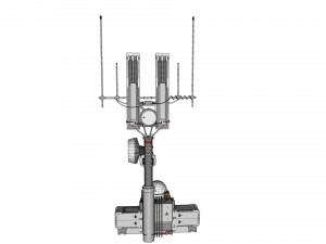 Sci fi antenna 16 3D Model