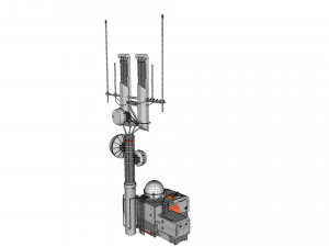 Sci fi antenna 16 3D Model