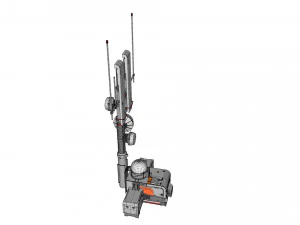 Научно-фантастическая антенна 16 3D Модель