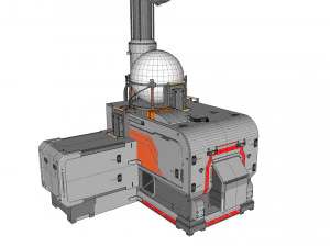 Научно-фантастическая антенна 16 3D Модель