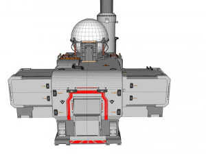 Научно-фантастическая антенна 16 3D Модель